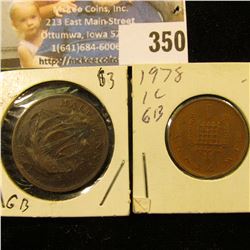 1941 Half Penny & 1978 Great Britain One Penny.