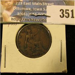 1913 Great Britain Farthing.