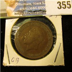 1928 Great Britain Half Penny.