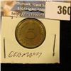 Image 1 : 1950 D Germany Five Pfennig.
