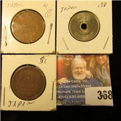 (3) various Japanese Coins.