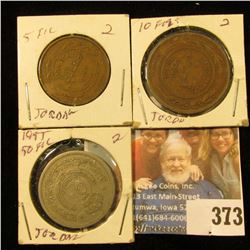 Jordan Coins including a Five & Ten Fils and well as a 1955 50 Fills.