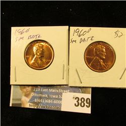 1960 P & D Small date Red Gem BU Lincoln Cents.
