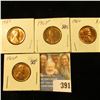 Image 1 : 1963P, D, 64P, & D Red Gem BU Lincoln Cents.