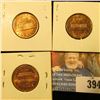 Image 2 : 1969 P, D, & S Red Gem BU Lincoln Cents.
