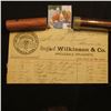 Image 1 : August 13, 1885 Invoice "Bought of Wlkinson & Co. Whoelsale Druggists…Keokuk, Iowa"; & a pair of 195