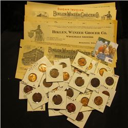 Group of 1903-1919 "Biklen, Winzer Grocer Co. Wholesale Grocers, Burlington, Iowa" Invoices; & (30) 