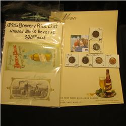 Transfer of Liability form; Ken Schrader Post card, mint;  Lawrence Bros. World's Fair Tour Breakfas