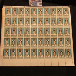 Mint sheet of 50 Four Cent Nursing U.S. Postage Stamps in Mint condition. ($2.00 face value); & a Mi