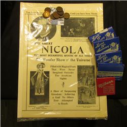 Small group of Match Books including some from "Louden's…Fairfield, Iowa"; brochure "The Great Nicol