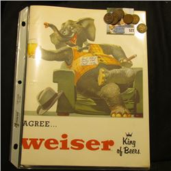 Pair of Advertising Posters for "When Gentlemen Agree…Budweiser King of Beers"; & (10) 1905 Indian H