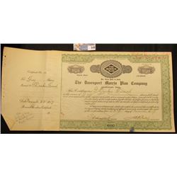 November 23, 1917 "The Morris Plan Par Value Paid in Cash The Davenport Morris Plan Company Davenpor