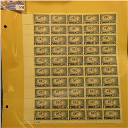 Mint Sheet of 50 Five Cent Stamps United States Postage "1863 International Red Cross 1963"; & 1932 