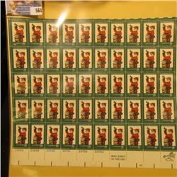 Sheet of 50 Eight Cent Stamps United States Postage "Twas The Night Before Christmas"; & 1932 Mint S