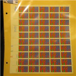 Sheet of 50 Eight Cent Stamps United States Postage "Love"; & 1932 Mint Sheet of 100 Christmas Seals