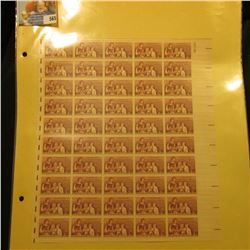 Mint Sheet of 50 Three Cent Stamps United States Postage "Honoring the Teachers of America National 