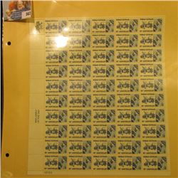 Mint Sheet of 50 Six Cent Stamps United States Postage "Woman Suffrage 50th Anniversary"; & (2) 1932