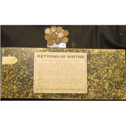 1880-83 Record Book  Return of Birth…Davenport, Iowa ,  State of Iowa, Monona County State Board of 
