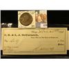 Image 1 : 1876 Check wrote on the account of "C.H. & L.J. McCormick" and signed by Robert Hall Mc Cormick, pay