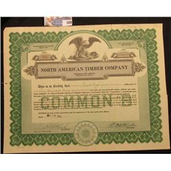 April 26, 1930  North American Timber Company Incorporated Under the Laws of the State of Delaware  