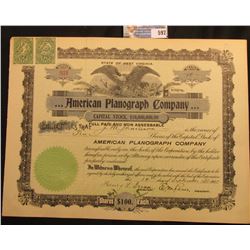 September 14th, 1905  10 Shares Number 931 State of West Virginia "…American Planograph Company" eac