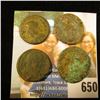 Image 1 : (4) Ancient Roman coins, various Roman Emperors. Over 1,500 years old. All from the same hoard which