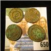 Image 2 : (4) Ancient Roman coins, various Roman Emperors. Over 1,500 years old. All from the same hoard which