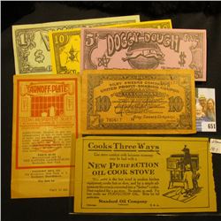 1917 "Standard Oil Company" advertising New Perfection Oil Cook Stove'; Original "Tarnoff-Plate" in 