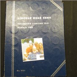 1941-73 D Partial Set of Lincoln Cents in a blue Whitman folder.