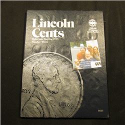 1975-2004 Partial Set of Lincoln Cents in a blue Whitman folder. Includes many BU specimens.