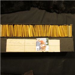 12" Stock Box with Lincoln Cents dating from 1917-69, most in Manilla envelopes, lots of higher grad