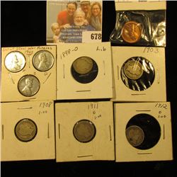 1943 P, D, S World War II Emergency U.S. Steel Cent Set; pair of 1955 S Cents, BU; & (5) Different D