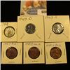 Image 1 : 1943 P, D, S World War II Emergency U.S. Steel Cent Set & 1949 P, D, & S Cent Set, all high grades.