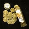 Image 1 : 1955 D Original Gem BU Roll of Jefferson Nickels in a plastic tube.