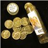 Image 2 : 1955 D Original Gem BU Roll of Jefferson Nickels in a plastic tube.