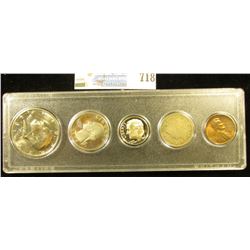 Five-Piece Coin Set in a Snaptight case, includes: 1956 D Lincoln Cent, BU; 1905 Liberty Nickel, Goo