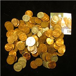 Glass Jar full of coins including some Buffalo Nickels and some silver, which I have not had time to