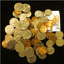 Approximately $10 face value in old unsorted U.S, coins including Silver.