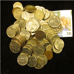 Approximately $10 face value in old unsorted U.S, coins including Silver.