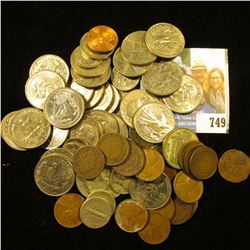 Approximately $10 face value in old unsorted U.S, coins including Silver.