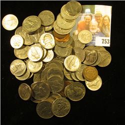 Approximately $10 face value in old unsorted U.S, coins including Silver.