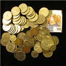 Approximately $15 face value in old unsorted U.S, coins including Silver.
