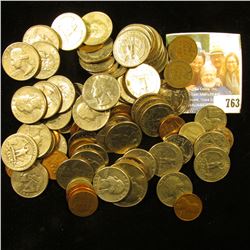 Approximately $16 face value in old unsorted U.S, coins including Silver.