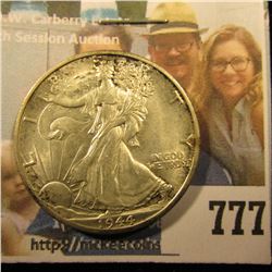 1944 D Walking Liberty Half Dollar, Gorgeous toned Uncirculated.