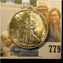 1944 S Walking Liberty Half Dollar, Brilliant Uncirculated.