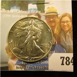 1947 P Walking Liberty Half Dollar, Brilliant Uncirculated.