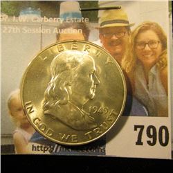 1949 D Franklin Half Dollar, Brilliant Uncirculated