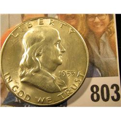 1953 S Franklin Half Dollar, Brilliant Uncirculated.