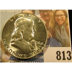 1956 P Franklin Half Dollar, Brilliant Uncirculated.