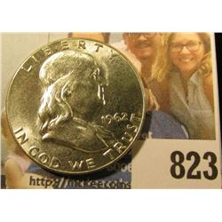 1962 P Franklin Half Dollar, Brilliant Uncirculated.